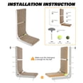 thumbnail image 2 of Cardboard Cat Scratcher, L-Shaped Vertical Scratching Board for Indoor Cats, Wall-Mount Cat Scratch Pad with Built-in Catnip Toy Balls, Durable, Brown, 2 of 3
