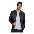 thumbnail image 1 of Chamarra Chaqueta Biker Piel Vinil Polo Slim Hombre Térmica, 1 of 8
