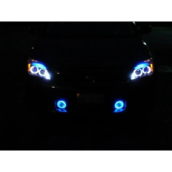 For White Angel Eye Halo Fog Lights Grill Lamps for 2005-2010 Scion tC