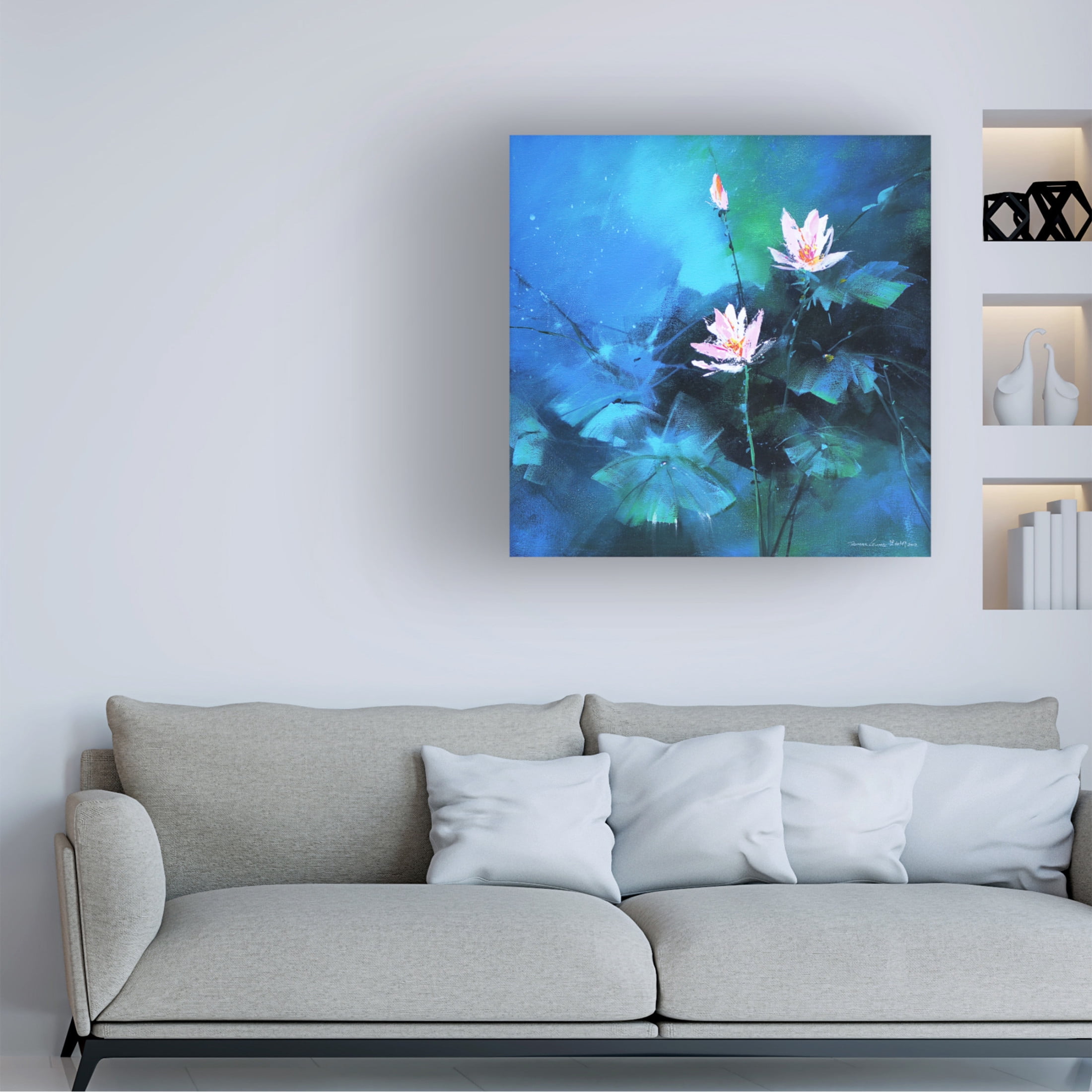 Canvas Wall Art - Thomas Leung 'Gentlement' Wall Art for Living Room, Bedroom, or Office Décor by Trademark Fine Art - 24 x 24 Inches