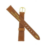 Genuine Timex, 13mm, Brown, Genuine Pigskin, Regular Length, Gold Tone Buckle  TX33313TN