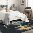 thumbnail image 4 of Adventure Rug for Boys Room - Camping Rug & Home Decor, Adventure Navy Blue Rugs for Entryway, Washable Rugs, 3x5 Area Rug, Non Slip Soft Low Pile Indoor Door Mat, Boys Carpet & Room Decorations, 4 of 7