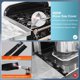 thumbnail image 4 of Yuarrent 2 pack/lote cubiertas retráctiles para huecos de estufa Kit de ajuste de gama de acero inoxidable incluido relleno de huecos para Cocina y Comedor, 4 of 5