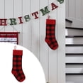 thumbnail image 3 of pstuiky Decoración de pared de lana, bolsas de regalo navideñas, colgante navideño, bolsa de dulces tejida, calcetines de rejilla., 3 of 5