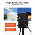 thumbnail image 3 of Outdoor Power Strip with Timer,6 Outlets Waterproof Extension Cord,100FT Heavy Duty for Christmas Decorations and Garden Lights, 3 of 6