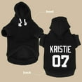 thumbnail image 6 of Pet Artist Pet Dog Hoodie Clothes Custom Personalized Name Number ID Warm Sweatshirt XS-5XL, 6 of 11