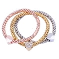 thumbnail image 3 of Pulseras multicapa Yinane Vintage Elegante 3 Unids, 3 of 4