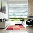 thumbnail image 7 of Ahgly Company Machine Washable Indoor Square Transitional Crimson Red Area Rugs, 5' Square, 7 of 7