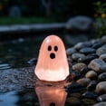 thumbnail image 5 of 50pcs Lighted Mini Ghost Halloween Figurine, Glowing Little Ghost Trinket for Tabletop, Mantel, Shelf, Entryway and Party Display, Cute Seasonal Accent for Spooky Home Decoration, D, 5 of 6