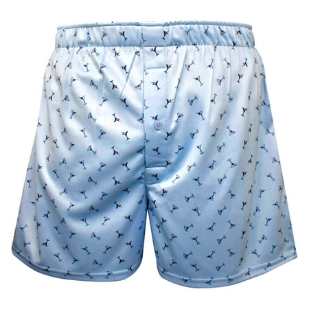 

Horn Legend Men s Manhattan Performance Polyester Boxers - Oxford Blue (XL)