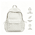 thumbnail image 5 of Polka Dot Casual Nylon Daypack, Large Capacity Lightweight Fashion Backpack for Travel Outdoor Daily Commute, 5 of 8
