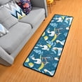 thumbnail image 5 of Gooses Leaves Runner Rug Ares Rug Non-Slip Laundry Rug 72×24 inch Soft Washable for Bedroom Bathroom Kitchen Living Room, 5 of 6