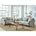 thumbnail image 2 of Roxanne Upholstered Flared Arm Loveseat Platinum, 2 of 3