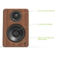 thumbnail image 2 of Kanto YU2 Powered Desktop Speakers - Pair (Walnut), 2 of 6