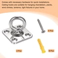 thumbnail image 4 of 2 PCS Ganchos de techo 304 Acero inoxidable 35 mm Placa cuadrada for plantas colgantes, 4 of 5