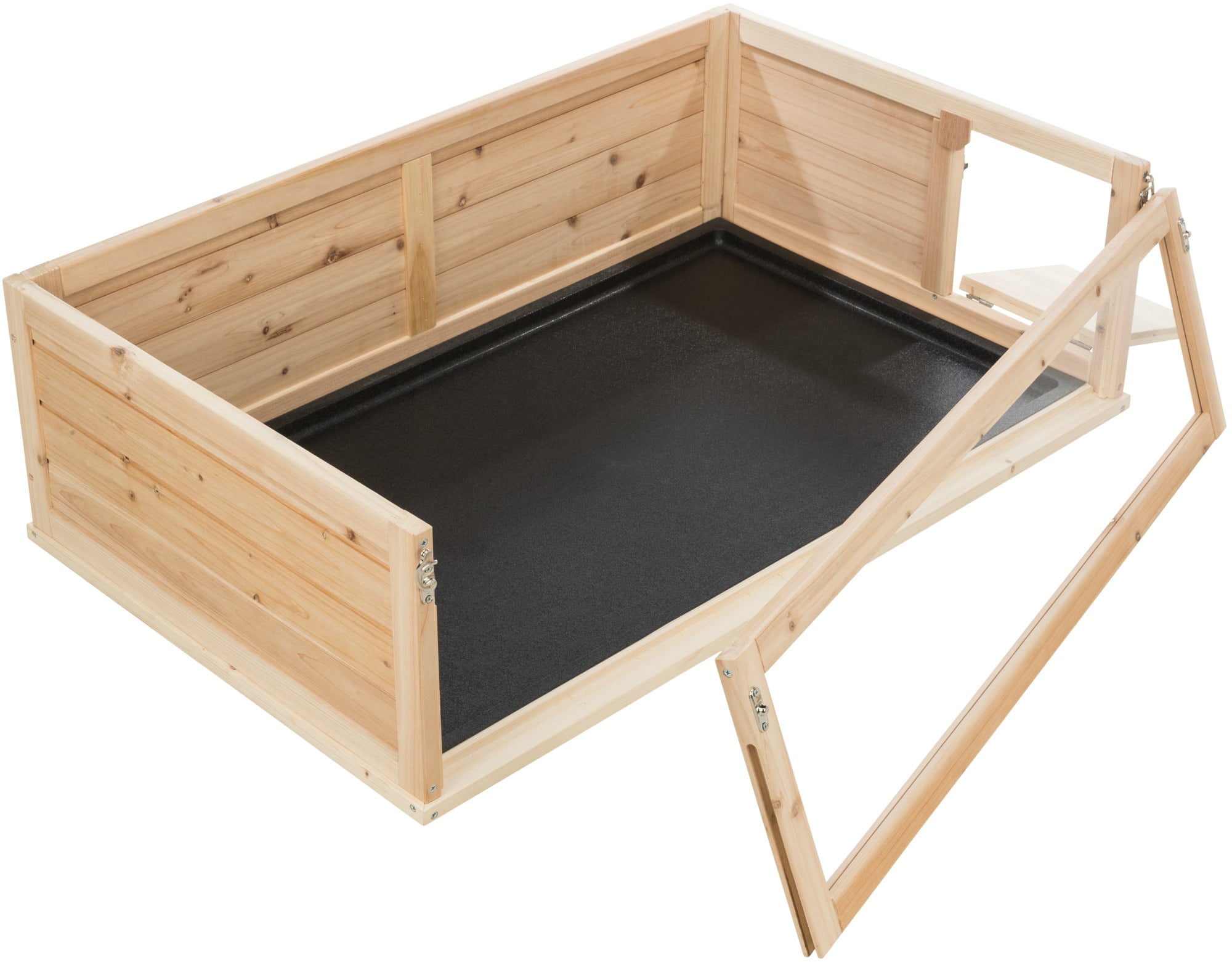 TRIXIE Small Animal Indoor Wooden Playpen with a View, Turtles, Guinea Pigs, Hamsters