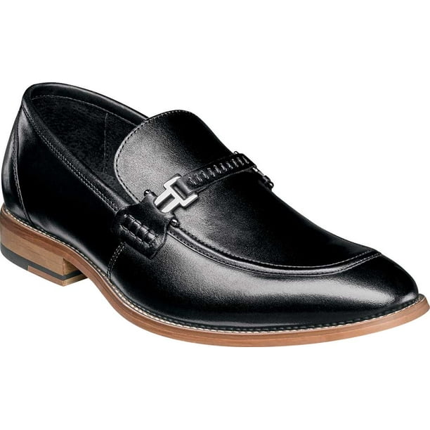 stacy adams donovan black moc toe tassel loafers