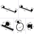 thumbnail image 3 of YYAO 6-Piece Bathroom Hardware Set, Bathroom Wall-Mounted Stainless Steel Towel Rack Set, Matte Black, 3 of 8