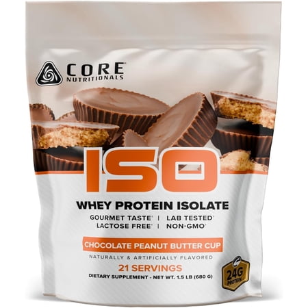 Core Nutritionals ISO Whey Protein Isolate | High-Purity Protein from Whey Isolate | Lean Muscle & Recovery Support | 32 Servings (Chocolate Peanut Butter Cup)