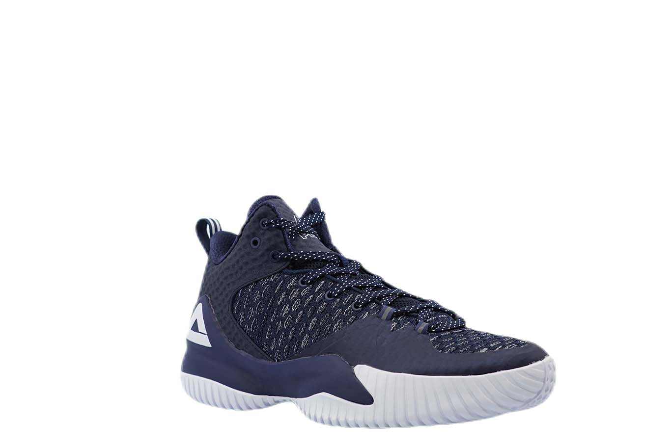 Navy blue and white basketball shoes cheap