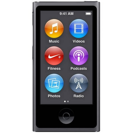 Restored Apple iPod Nano 7th Generation 16GB Space Gray MKN52LL/A (Refurbished)