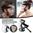 thumbnail image 4 of PEACNNG Masque Protecteur Complet Super Visage Anti-Buée Protection Transparente Noir US, 4 of 13