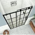 thumbnail image 7 of Aston Sdr984wfs4880r Kamaya Xl 80" High X 48" Wide Sliding Frameless Shower Door - Black, 7 of 7