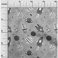 thumbnail image 2 of oneOone Cotton Silk Gray Fabric Galaxy Craft Projects Decor Fabric Printed By The Yard 42 Inch Wide, 2 of 5