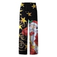 thumbnail image 5 of Pantalones sueltos casuales vintage con estampado navideño para mujer Pantalones de pierna ancha casuales Pantalones Fridja  hfkajh100347, 5 of 5