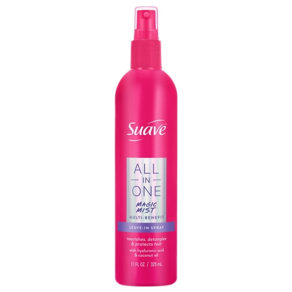 Suave All In One Magic Mist Leave-In Spray, Detangles, Hydrates, Controls Frizz, 11 FL OZ