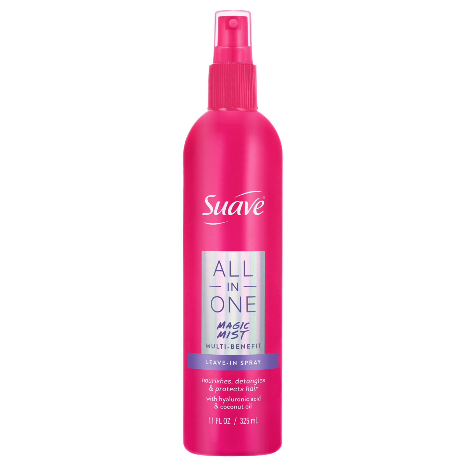 Suave All In One Magic Mist Leave-In Spray, Detangles, Hydrates, Controls Frizz, 11 FL OZ