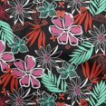 thumbnail image 1 of oneOone Viscose Jersey Fuschia Pink Fabric Abstract Floral Sewing Craft Projects Fabric Prints By Yard 60 Inch Wide, 1 of 4