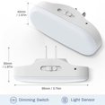 thumbnail image 2 of Luz nocturna DoresShop LED para conectar a la pared, 1 W, 5000 K (paquete de 2), 2 of 7
