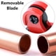thumbnail image 3 of Mini cortador de tubos de cobre: mini cortador de tubos ajustable para metal de cobre, plástico, latón, acero inoxidable fino para tubos de (3-22 mm)/(3-22 mm) de diámetro exterior con cuchillas de, 3 of 7