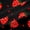 A Red Black, variant on Manfei Cute Ghost Black Out Curtains,Halloween Theme Curtains Pack of 2 (42x63 Each),Spooky Skull Bedroom Curtains For Girl Kids,Super Cozy Bedroom Decoration