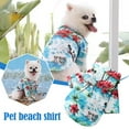 thumbnail image 3 of Fshinging Pet Summer T Shirts Hawaii Floral Dog Shirt Hawaiian Printed, 3 of 8