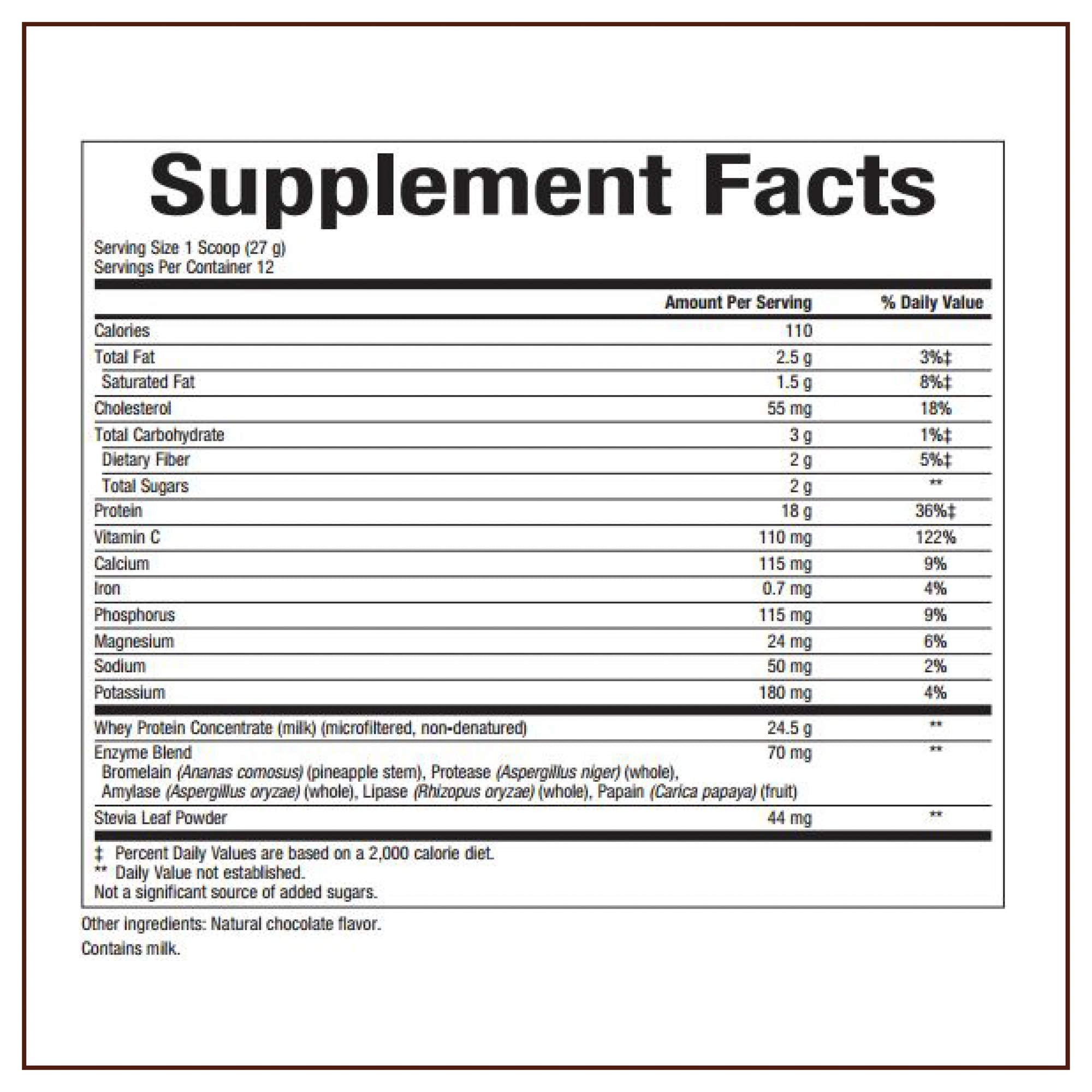 Natural Factors Whey Factors, Grass Fed Whey Protein Concentrate, Aids Muscle Development and Immune Health, Double Chocolate, 12 Oz