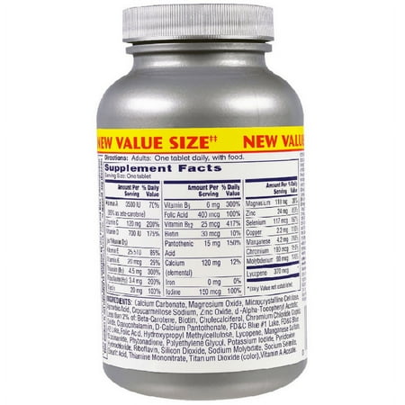 One-A-Day Men's 50+ Healthy Advantage Multivitamins 100 ea (Pack of 2)