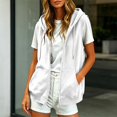 thumbnail image 3 of Sleeveless Hoodie Women Summer Fall Casual Zip Up Jacket Hooded Sweatshirt with Pockets Vest Outerwear, 3 of 8