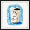 thumbnail image 2 of Life Is Like Riding a Bicycle Framed Painting Print, 2 of 6