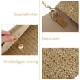 thumbnail image 3 of EXHUMKY Clutch Beige De Mano Y Cruzado Con De Paja Artificial Para Eventos Veraniegos, 3 of 6