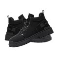 thumbnail image 3 of Botas altas para hombre, parte superior de cuero sintético, suela de goma, antideslizantes, transpirables, para uso diario, trabajo, fiesta, color negro 41, 3 of 15