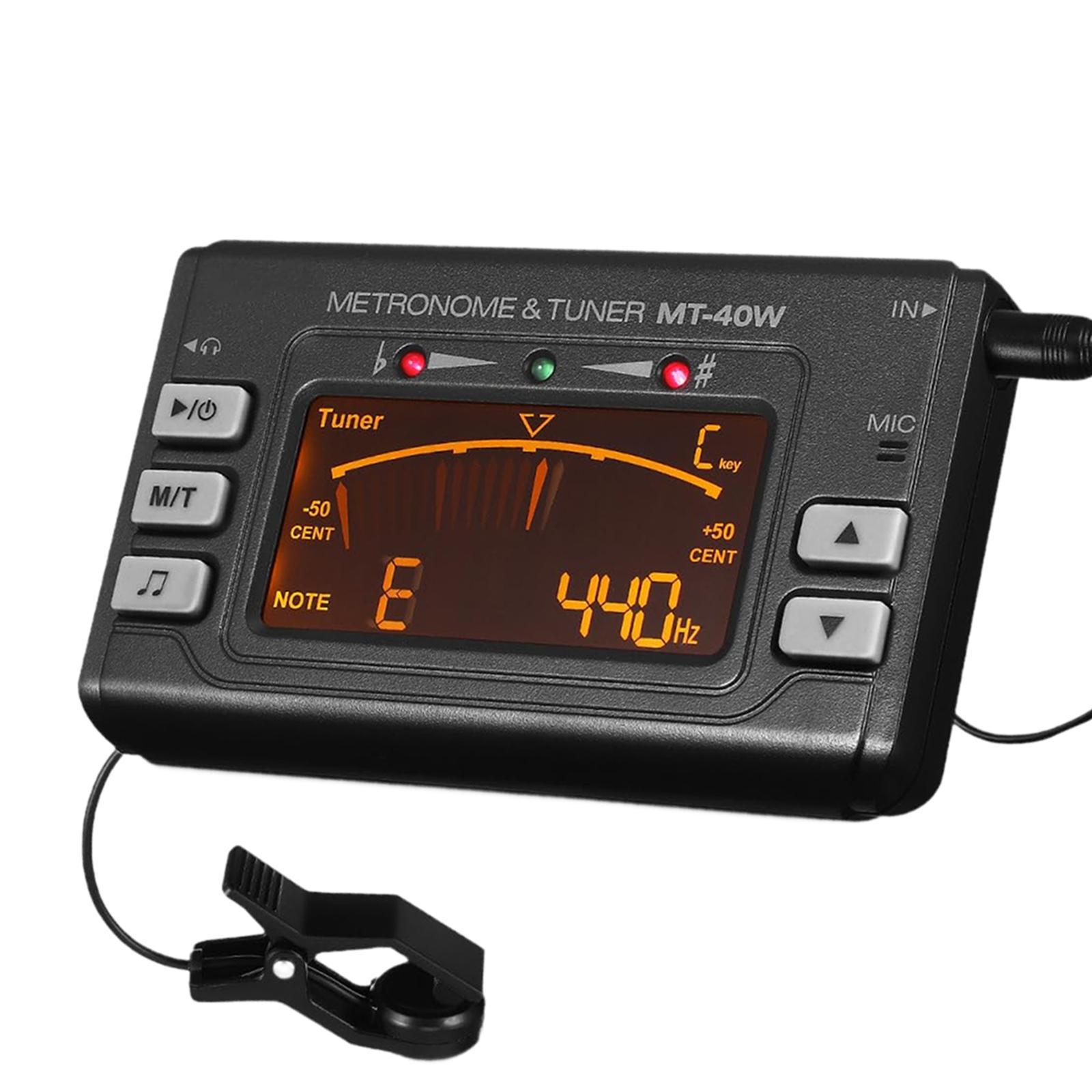 Electronic Digital Metronome Tuner Multifunction Accurate Tuning Wide Frequency for Wind Instrument Practice