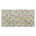 thumbnail image 5 of Bimba Gray Leaves & Oleander Floral Printed Pure Silk Scarf Neck Wrap Summer Hair Bandanas For Women 40 x 80 Inches, 5 of 6