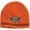 Deep Orange/Black, variant on RT Route 66 Patch Striped Beanie Cap Hat, True Royal/White