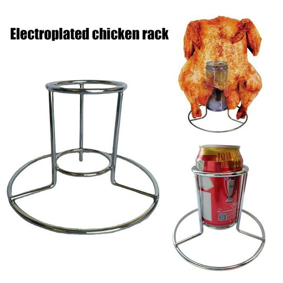 Beer Can Chicken Holder Stand Stainless Steel Roast Chicken Rack Iron Beer Butt Chicken Stand Stable Safe Roaster Rack for Grill Oven