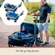 thumbnail image 4 of Gladly Family Anthem4 Quad All-Terrain Wagon Stroller with Easy Push and Pull, Removable XL Canopies, and Sturdy, Safe Folding for Storage and Transport, Neon Indigo, 4 of 5