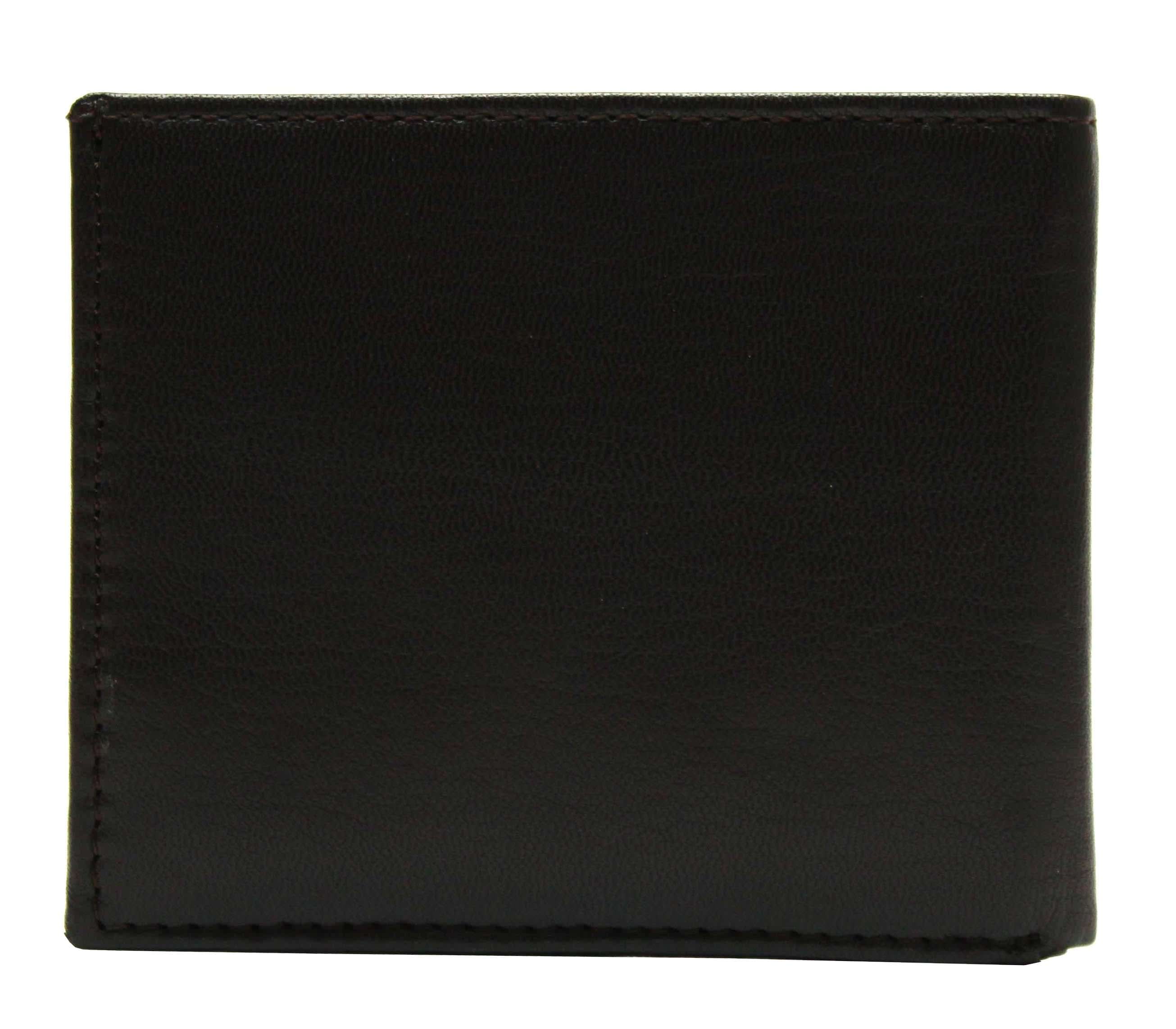 16pc Tommy Hilfiger Cambridge Brown Leather Credit Card Billfold Men's Wallet 