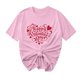 thumbnail image 1 of Camisetas de Manga Corta para Mujeres, Camiseta de Cuello Redondo Impresa de Moda, Primavera Y Verano Casual, 1 of 8