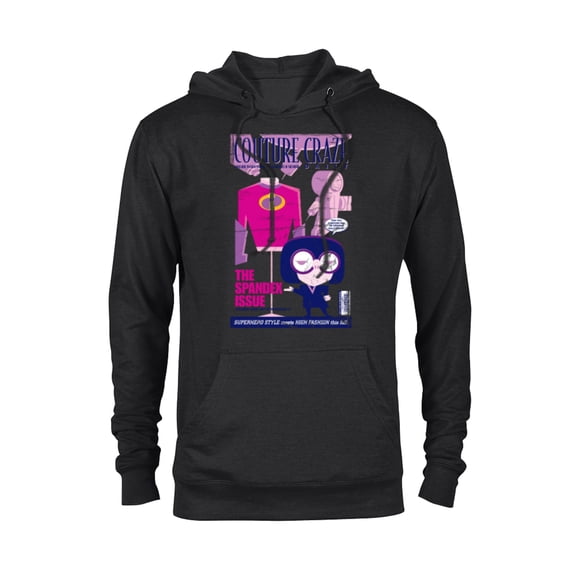 Disney and Pixar’s The Incredibles Edna Mode Magazine Cover Standard - Pullover Hoodie for Adults – Customized-Black